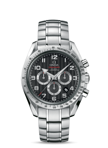 Omega Speedmaster Broad Arrow 44.25 Stainless Steel / Black Stripes / Bracelet